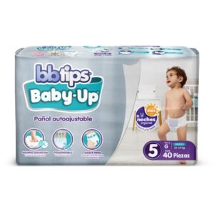 Diaper Autoajustable Bbtips Baby Up Size 5 XL 40 Diapers