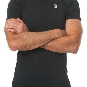 T-Shirt Sports Dryfit Short Sleeve Men Blacksecretsport
