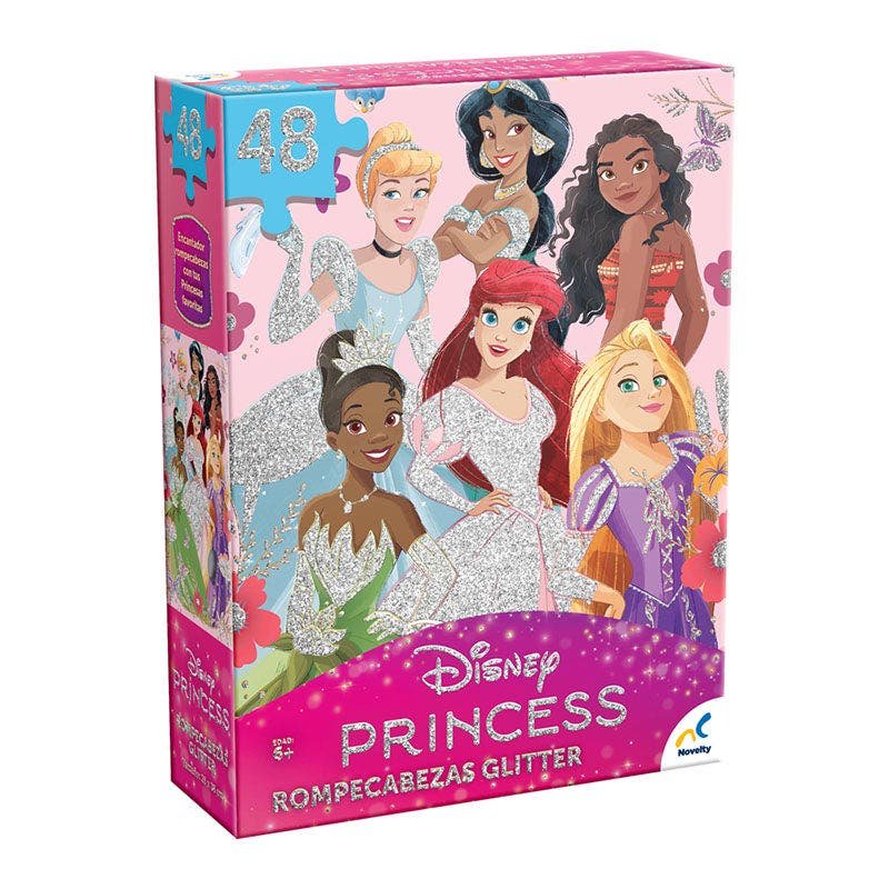 Rompecabezas with Glitter Princesas Disney - Novelty