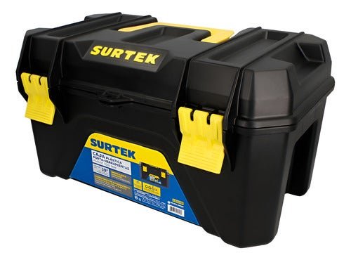 Tool Box Plástica with Broches Cps19p Surtek Black & Amarilla