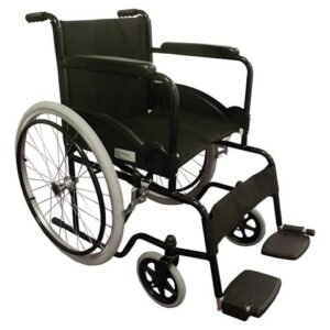 Chair Ruedas Descansa Feet Llanta Neumatica Mobicare Black