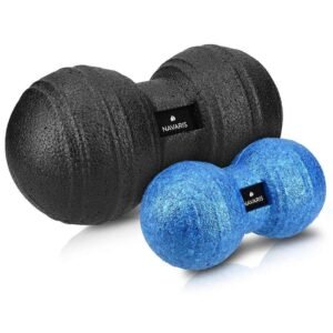 Bolas Massage Navaris Black & Blue in Forma Cacahuete for Liberación Miofascial