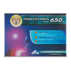 PARACETAMOL 650 MG 24 TABLETS