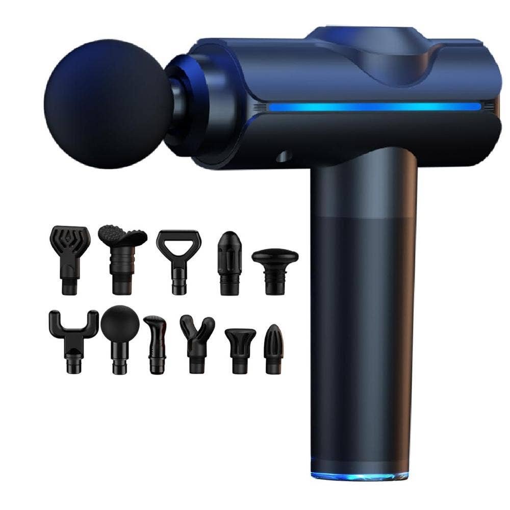 Massage Gun Muscular with Pantalla LCD 11 Cabezales & 20 Velocidades Ajustables