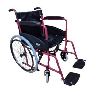 Wheelchair Respaldo Abatible Descansapies Desmontables Red