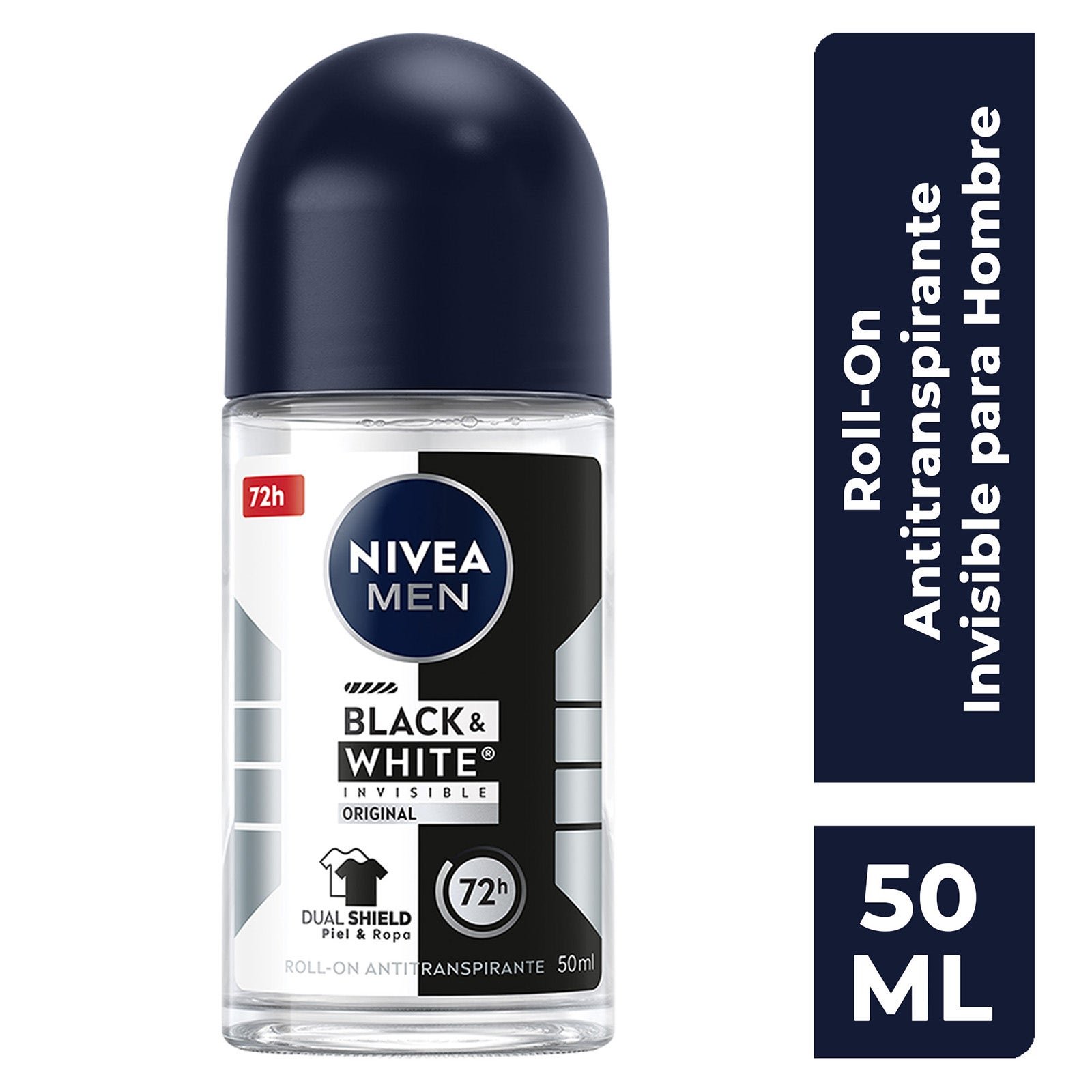 Deodorant Nivea Men Invisible Black And White 50 ml Roll On
