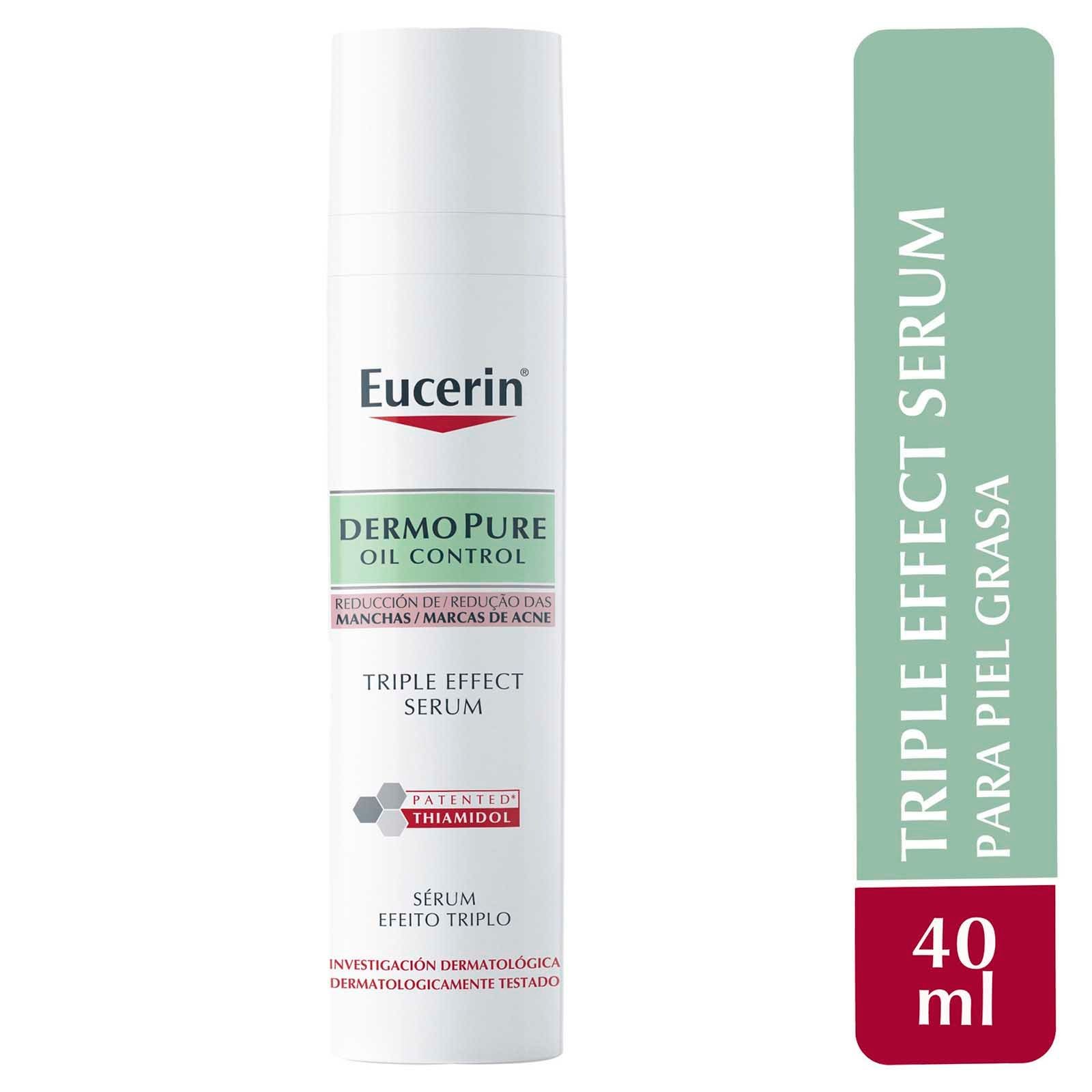 Eucerin DermoPure Triple Effect Serum 40 ml, Efecto mate ideal for Oily Skin