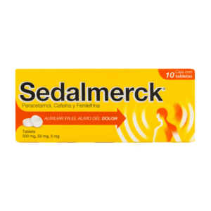 PARACETAMOL/CAFFEINE/PHENYLEPHHRINE 10 TABLETS SEDALMERCK