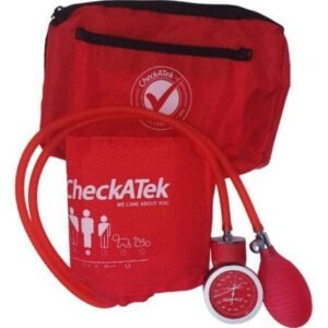 Kit Blood Pressure Monitor Aneroid Value Red Checkatek Red Aneroid
