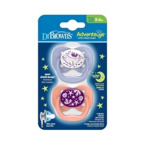 Pacifier advantage Overnight Girl Stage 1 2 pack