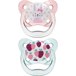 Pacifier prevent Girl Stage 1 2-pack