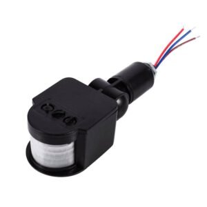Detector Motion PIR Sensor Light Pared Infrarrojo Black Outdoor