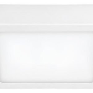Light Fixture Led Sobreponer Cuadrado Poliestireno 12 W Surtek White