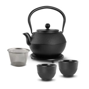 Tetera Japonesa Iron Fundido with Tazas, Infusor & Salvamanteles Casa Litus