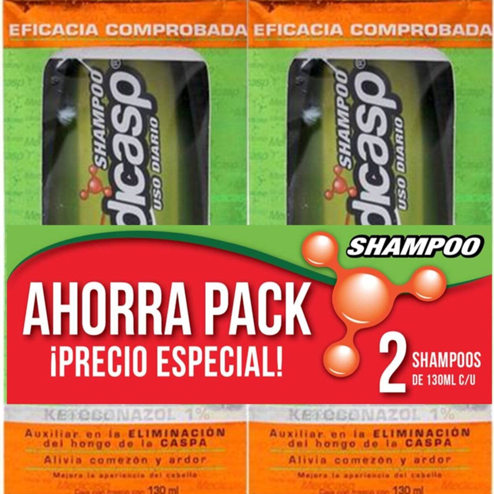 Shampoo Medicasp Ketoconazol 130Ml/ 2Pack 9706
