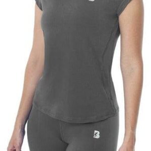 T-Shirt Sports Dry-fit Short Sleeve Women Blacksecretsport