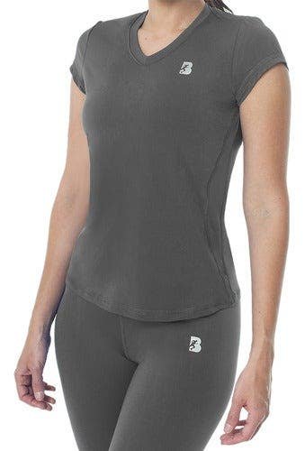 T-Shirt Sports Dry-fit Short Sleeve Women Blacksecretsport