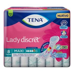 Sanitary Pads for Incontinencia TENA Lady Discret Maxi 8 Pieces
