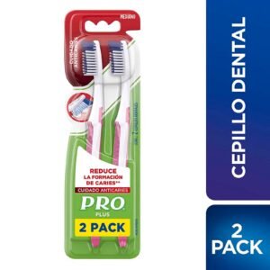Pro Plus Care Anticaries Cepillos Dentales, 2 Units