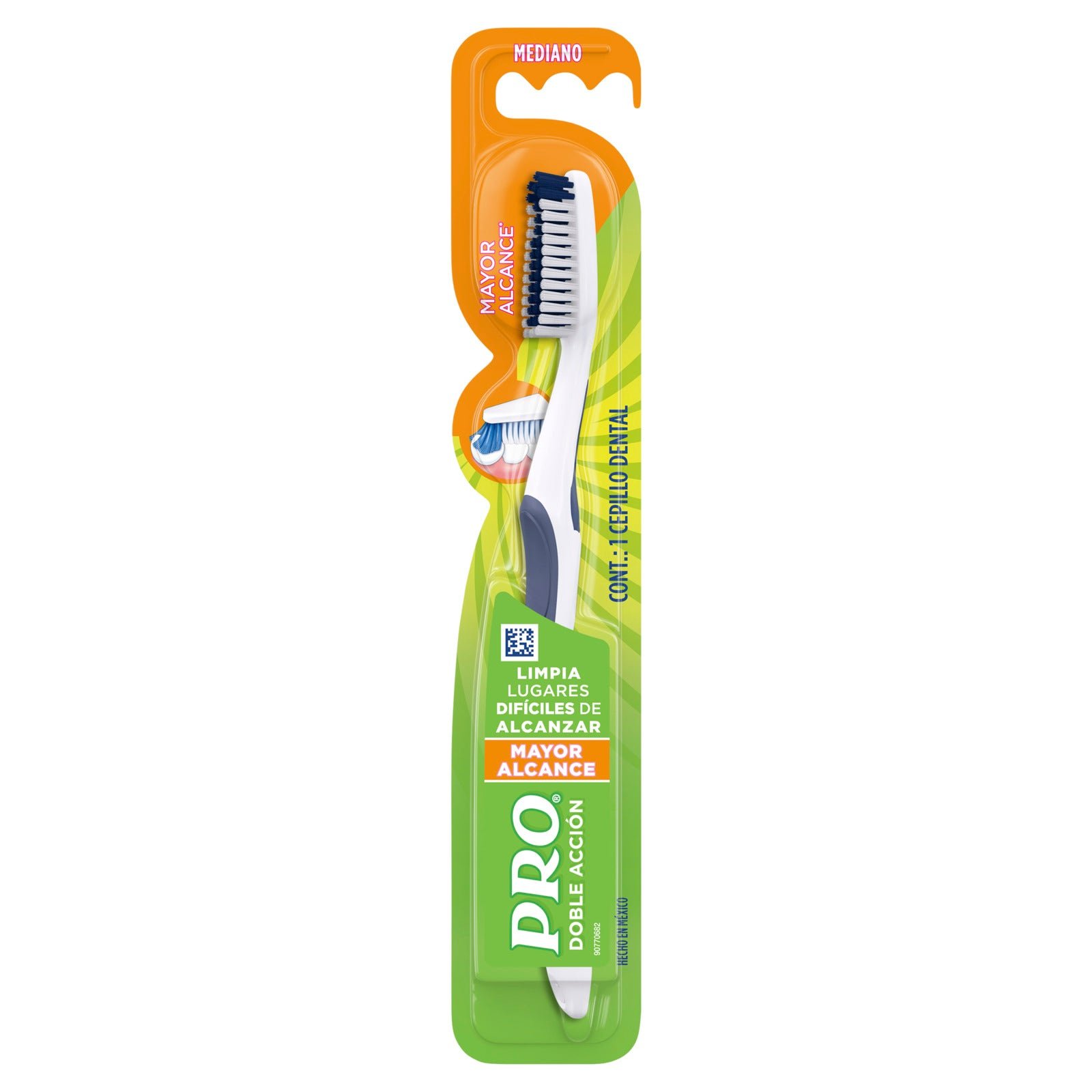 Pro Double Action Mayor Alcance Toothbrush 1 Unit