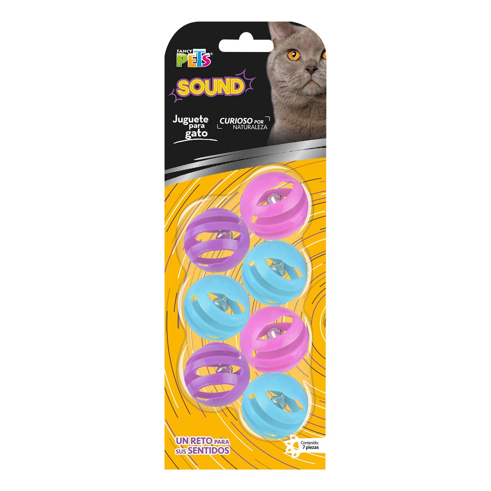 FANCY PETS Toy Set Pelotas Sound 7 pzas