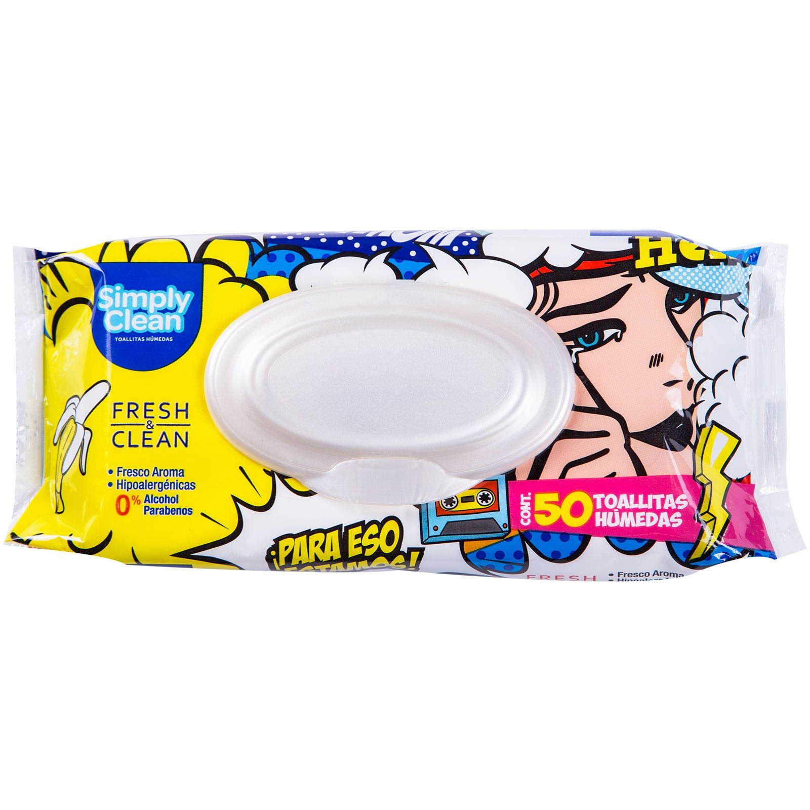 Wet Wipes Simply Clean with 50