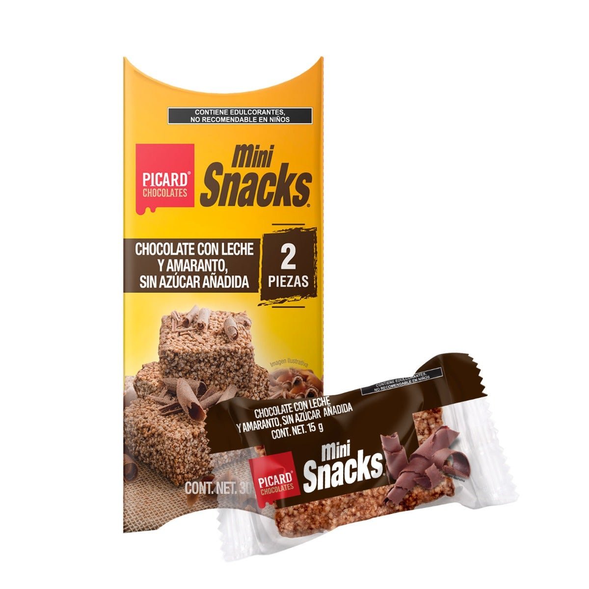 Mini Snacks Choco Zero without Sugar 2 Pack 30 g