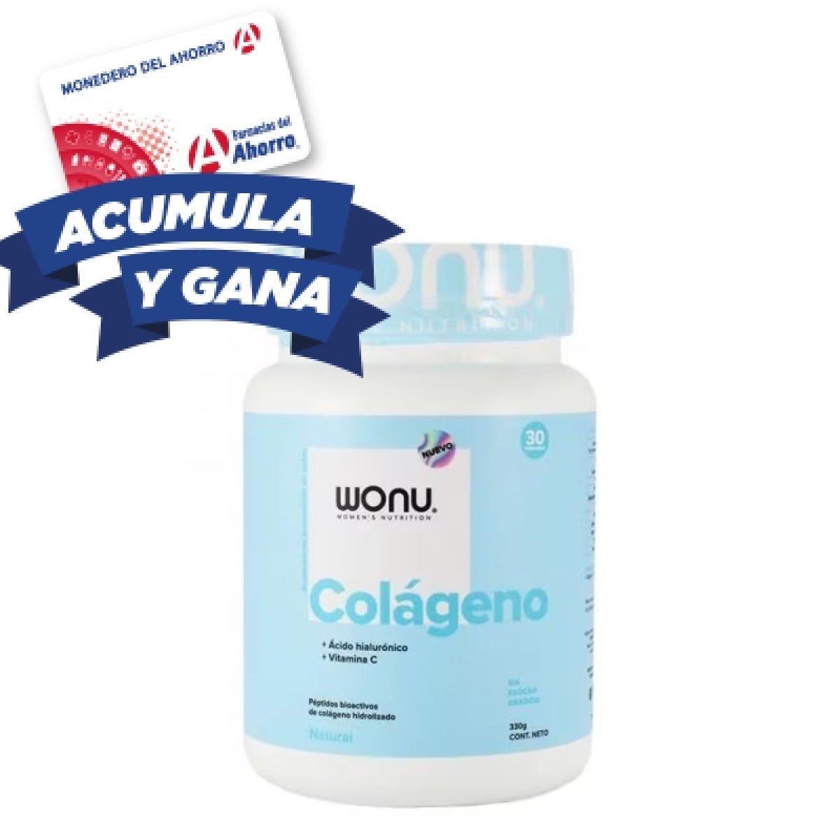 Wonu Collagen Hidrolizado Natural Powder 345 g