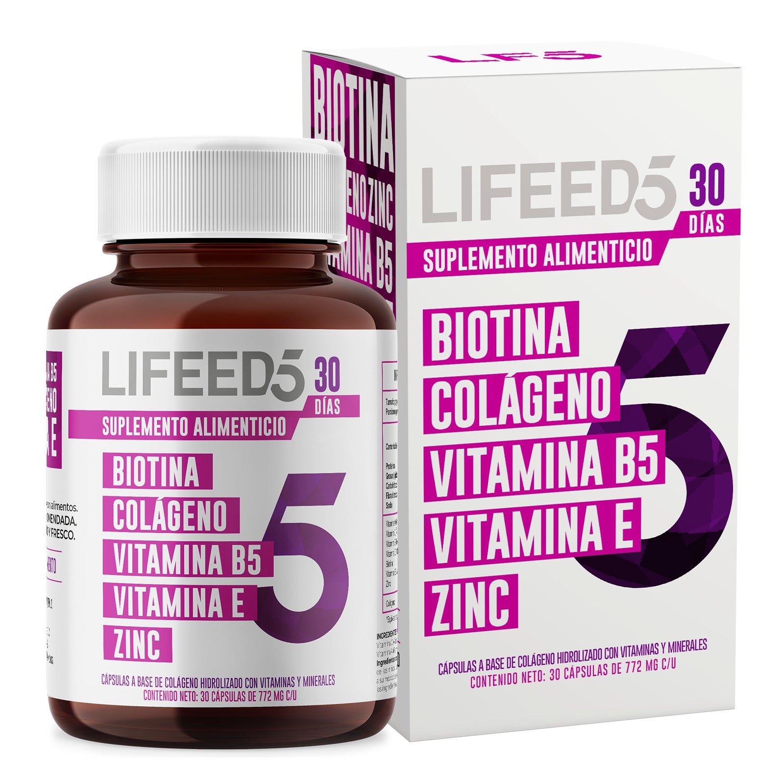 LIFEED5 Capsules for Hair & Nails 30 Caps