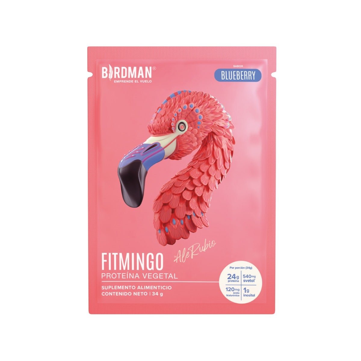 Birdman Fitmingo Protein Vegetal Flavor Blueberry 34 g