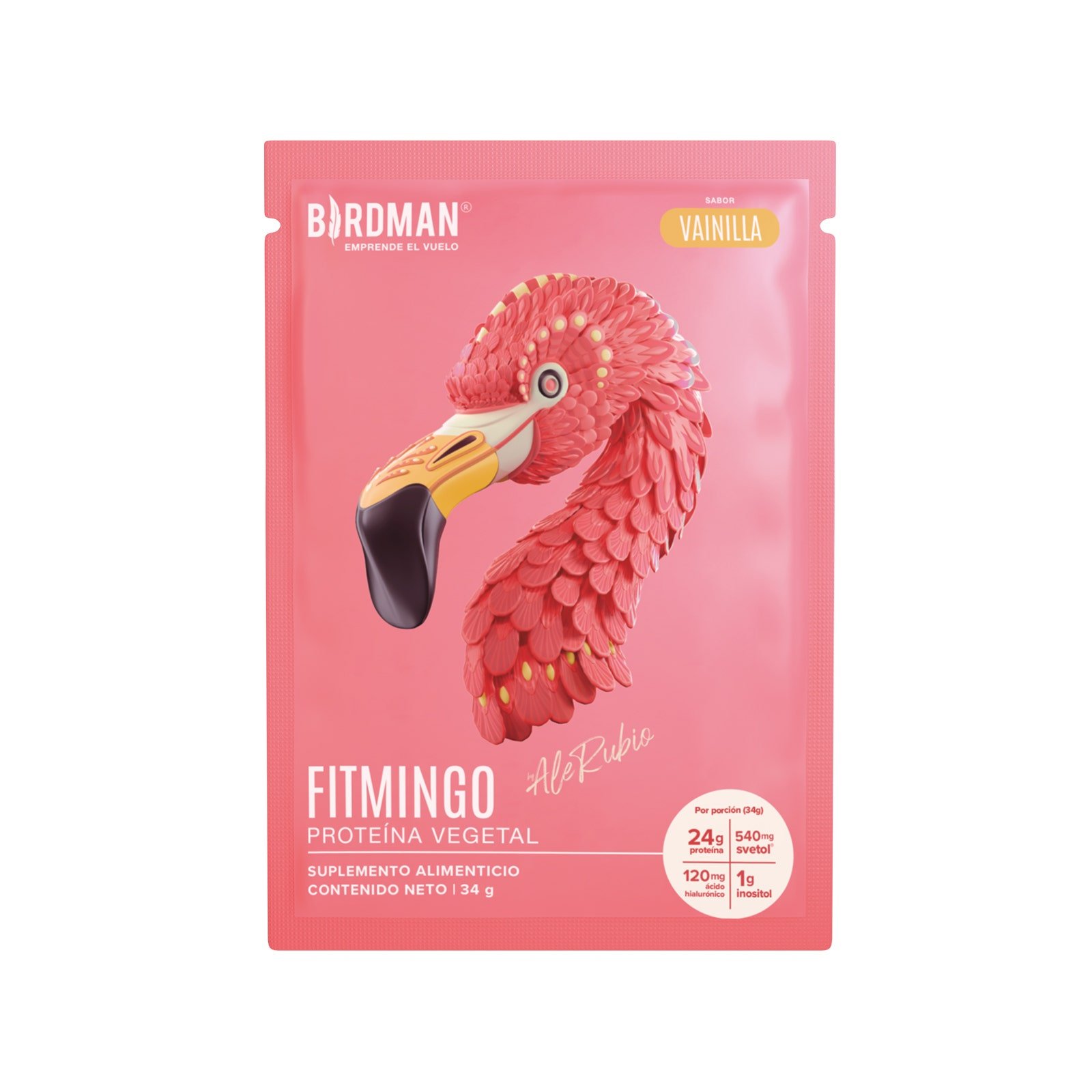 Birdman Fitmingo Protein Vegetal Vanilla Flavor 34 g
