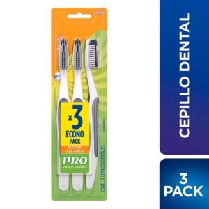 Pro Toothbrush Double Action Mayor Alcance 3 Units