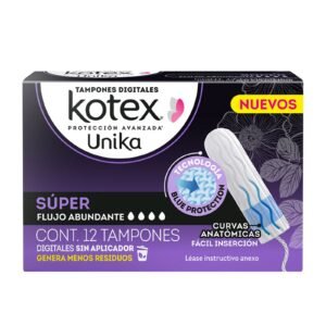 Kotex Tampons Digitales Super Plus, for Flujo Super Abundante 12 Pieces