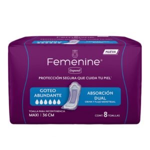 Femenine Depend Toalla Maxi 8 Pieces