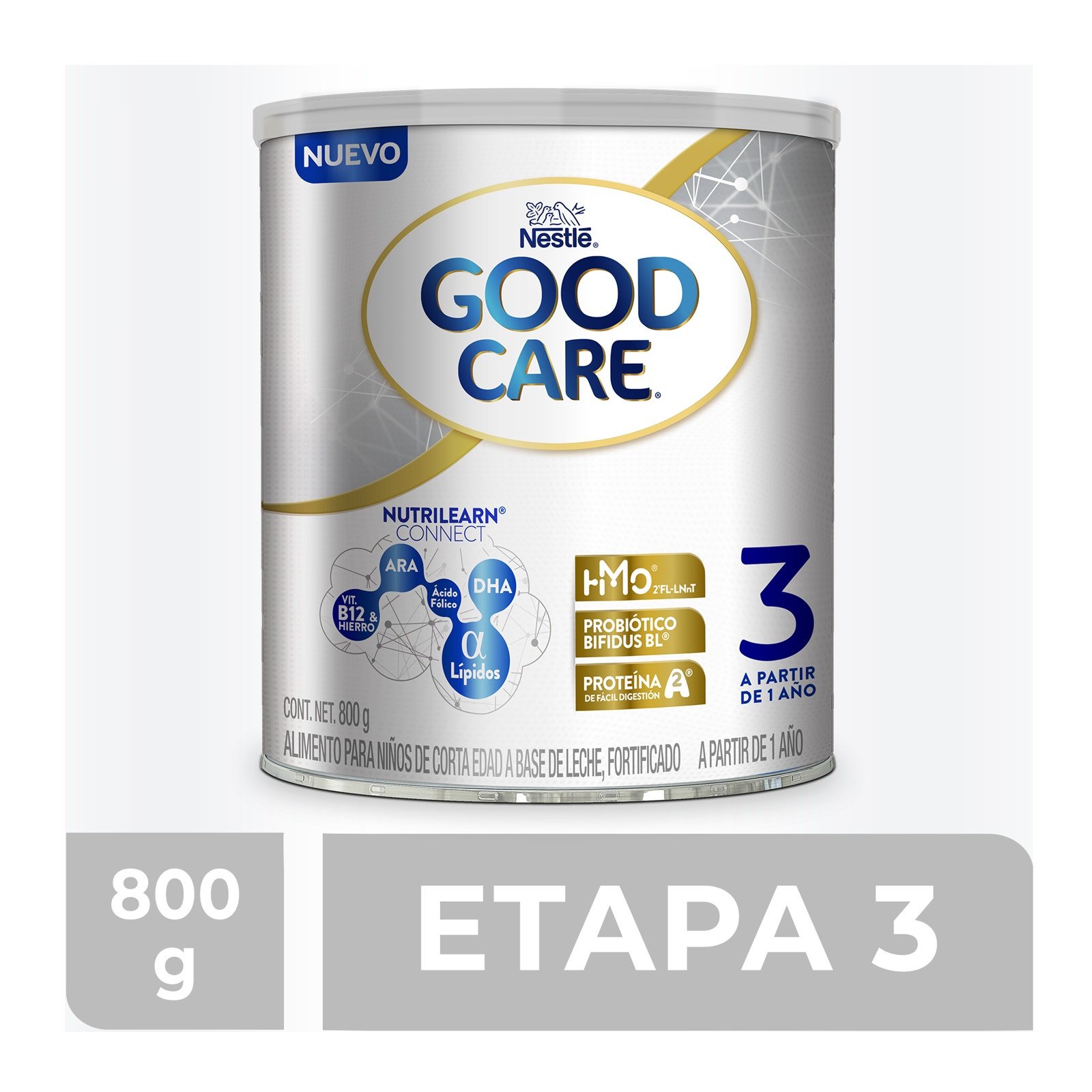 Good Care 3 Food in Powder for Toddlers Milk-Based Can 800g