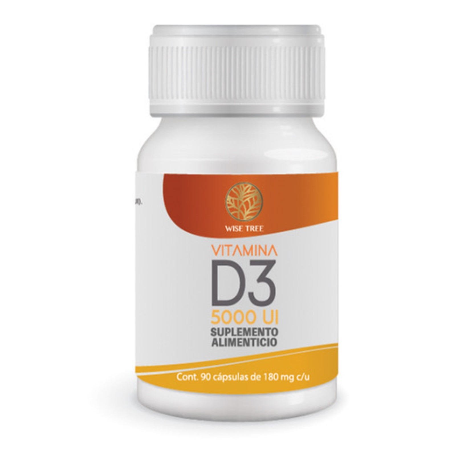 Wise Tree Vitamin D3 5,000 Ui Dietary Supplement 90 Capsules