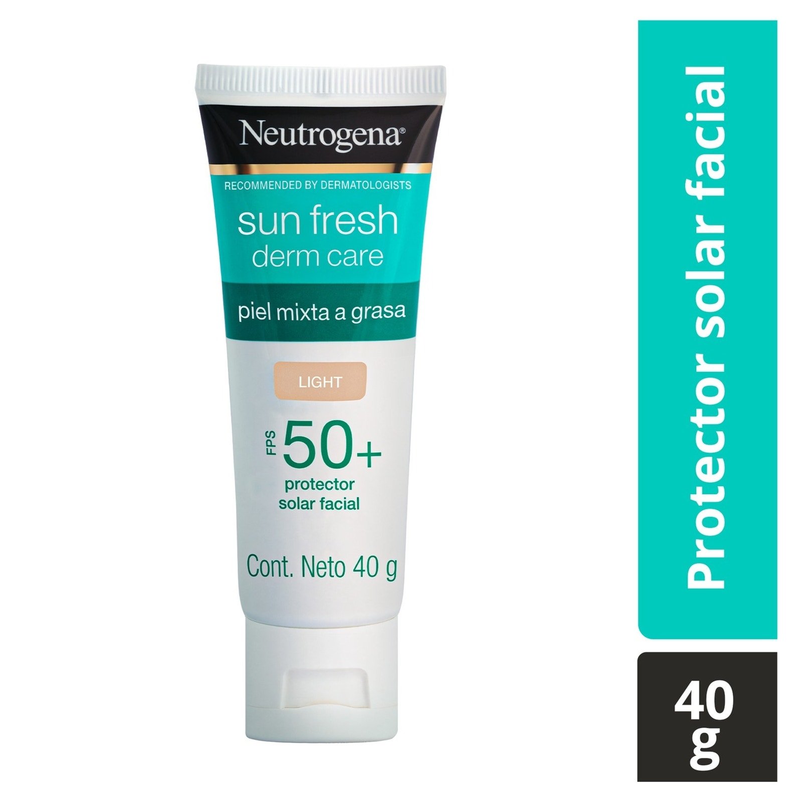 Sunscreen Facial Shade Light Neutrogena Sun Fresh Derm Care Niacinamida FPS50+ 40g