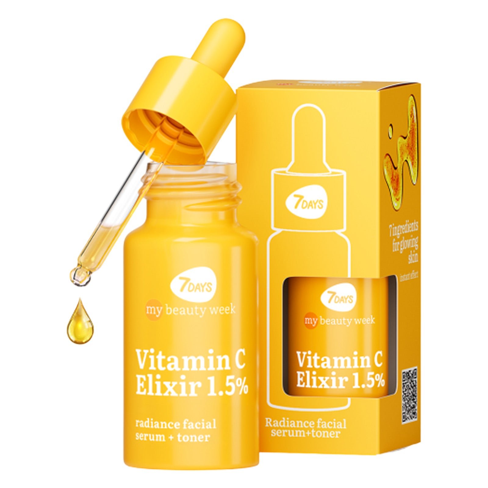 7Days Vitamin C Elixir 1,5% Serum Facial Radiante + Tónico