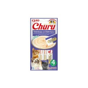 INABA CHURU Premio Cat Tuna Flavor & Almejas 4 tubos