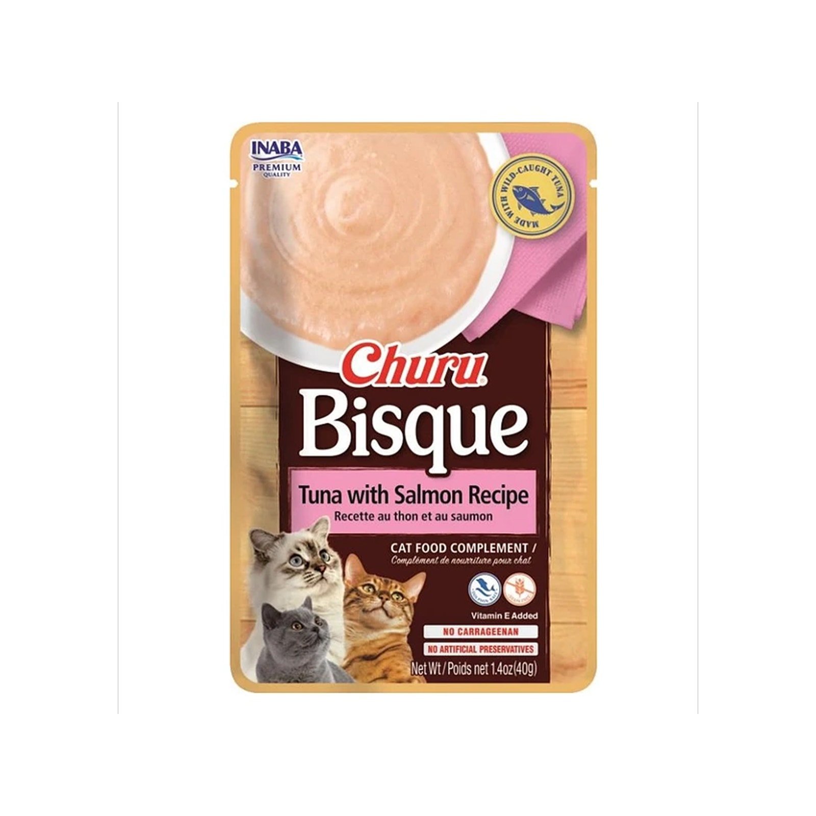 INABA CHURU Bisque Tuna & Salmon Wet for Cat 1 Sachet