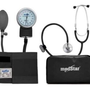 Kit Blood Pressure Monitor Aneroid Estetoscopio Una Campana Medstar