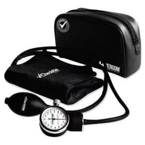 Blood Pressure Monitor Aneroid Popular Nylon Black Reading Checkatek Black B1-4