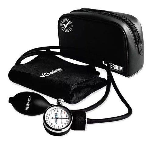 Blood Pressure Monitor Aneroid Popular Nylon Black Reading Checkatek Black B1-4