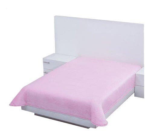 Cobertor Ultra-Soft Cama Matrimonial Polyester Pink Concord Solid/Pink Pink