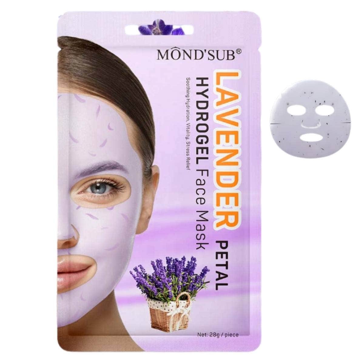 6pack Mônd'Sub Mask Facial Hidrogel Pétalos Lavanda