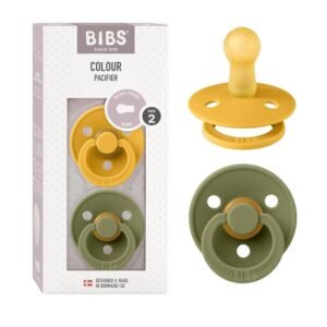 Chupetes BIBS Honey Bee Olive Pack 2 Latex Natural Size 2