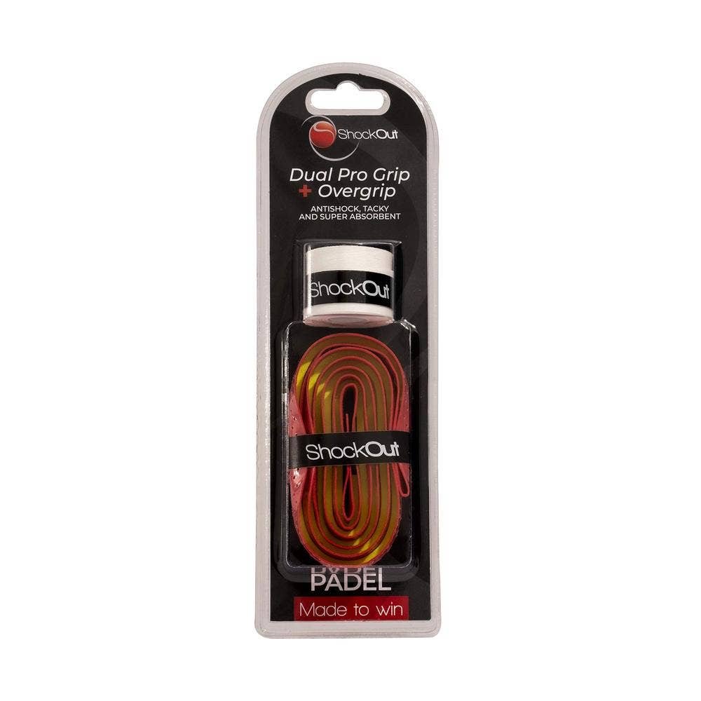 Grip & Overgrip ShockOut Pro Fucsia Yellow with Absorption Impactos for Deportes Raqueta