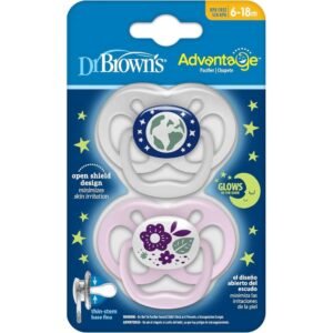 Pacifier advantage Overnight Girl Stage 2 2-pack