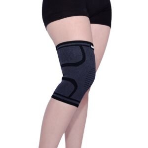 Knee Support Elastic Breathable Black Homecare