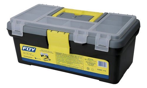 Tool Box Plastic 12-1/2puLG Foy Black